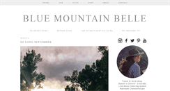 Desktop Screenshot of bluemountainbelle.com
